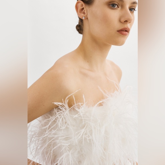 Lamarque Tops - Lamarque Zaina Feather Bustier